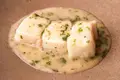 Bacalhau e molho verde