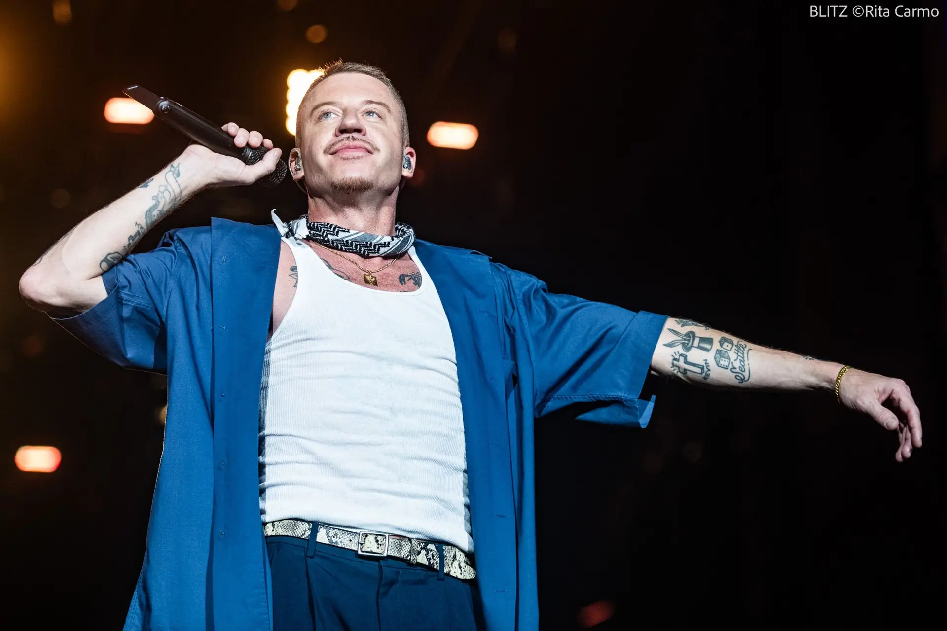 O ‘herói’ Macklemore no Rock in Rio Lisboa: “É estranho estar cá a comemorar quando há um genocídio a sobrevir neste momento”