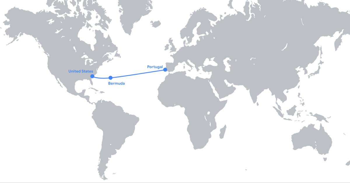 Google quer estender cabo submarino Nuvem aos Açores