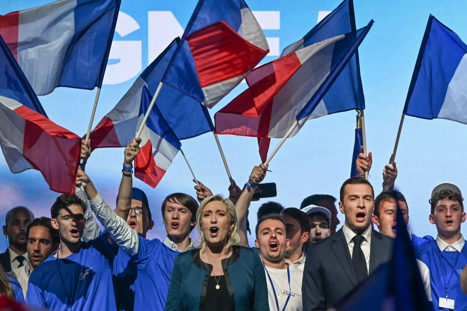 Marine Le Pen e Jordan Bardella