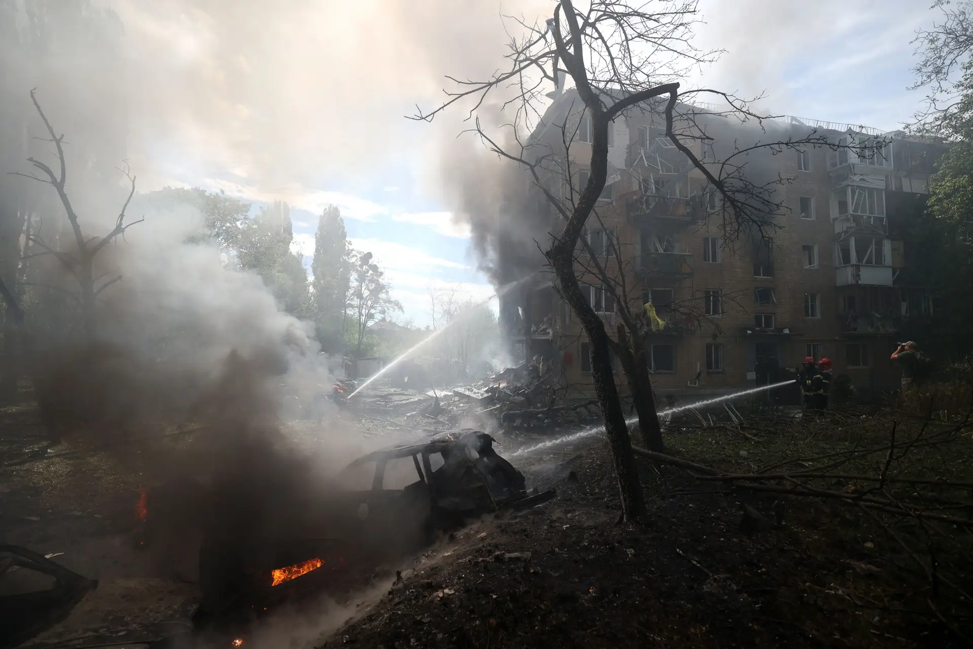 Kiev debaixo de ataques