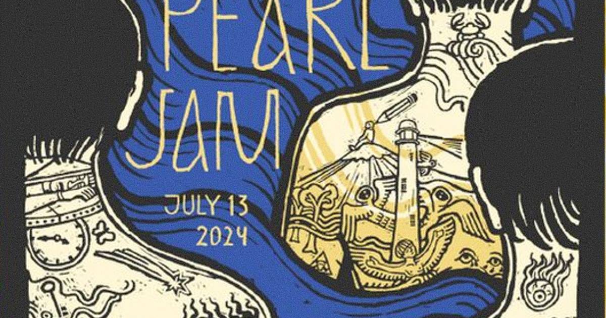 NOS Alive: Pearl Jam mostram t-shirt com os corvos de Lisboa e poster do concerto em Portugal