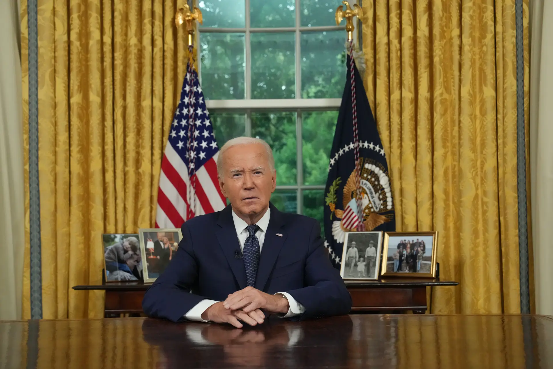 "Baixar a temperatura": Biden pede calma ao país depois do atentado contra Trump