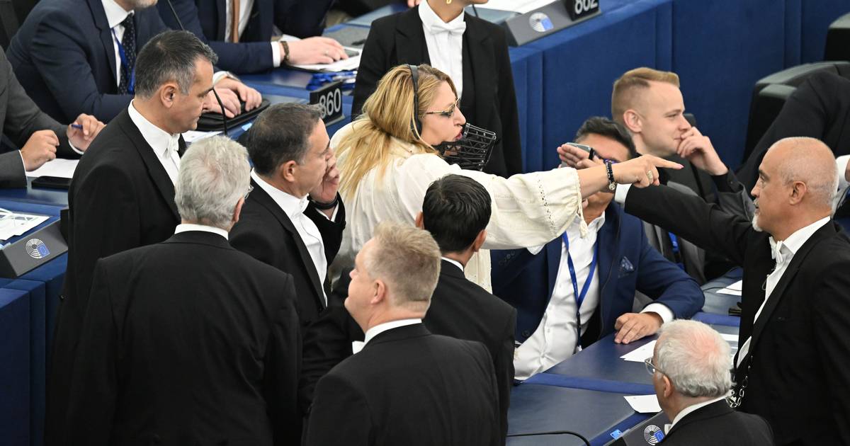 Eurodeputada extremista romena, expulsa de sessão do Parlamento Europeu, quer levar padre a Bruxelas para livrar “demónios”