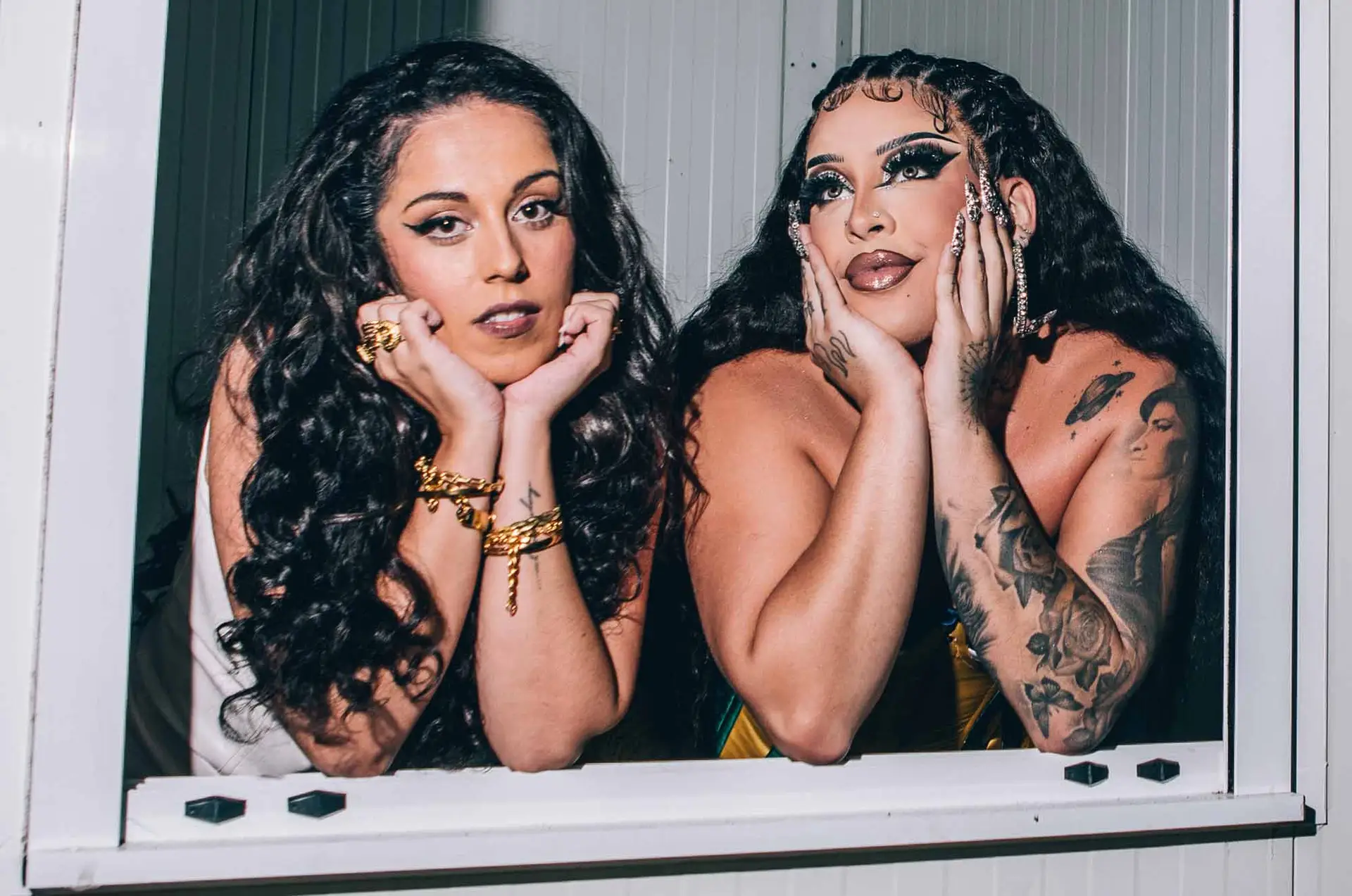 Sara Correia e Gloria Groove