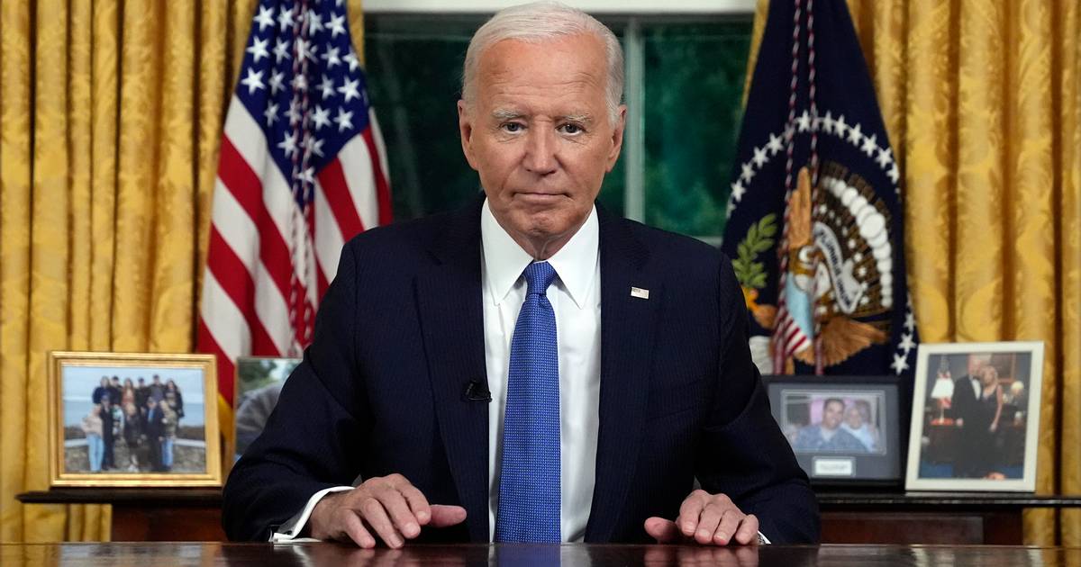 Joe Biden encerra corrida à Casa Branca com o discurso de quem “acredita que a democracia está em jogo”