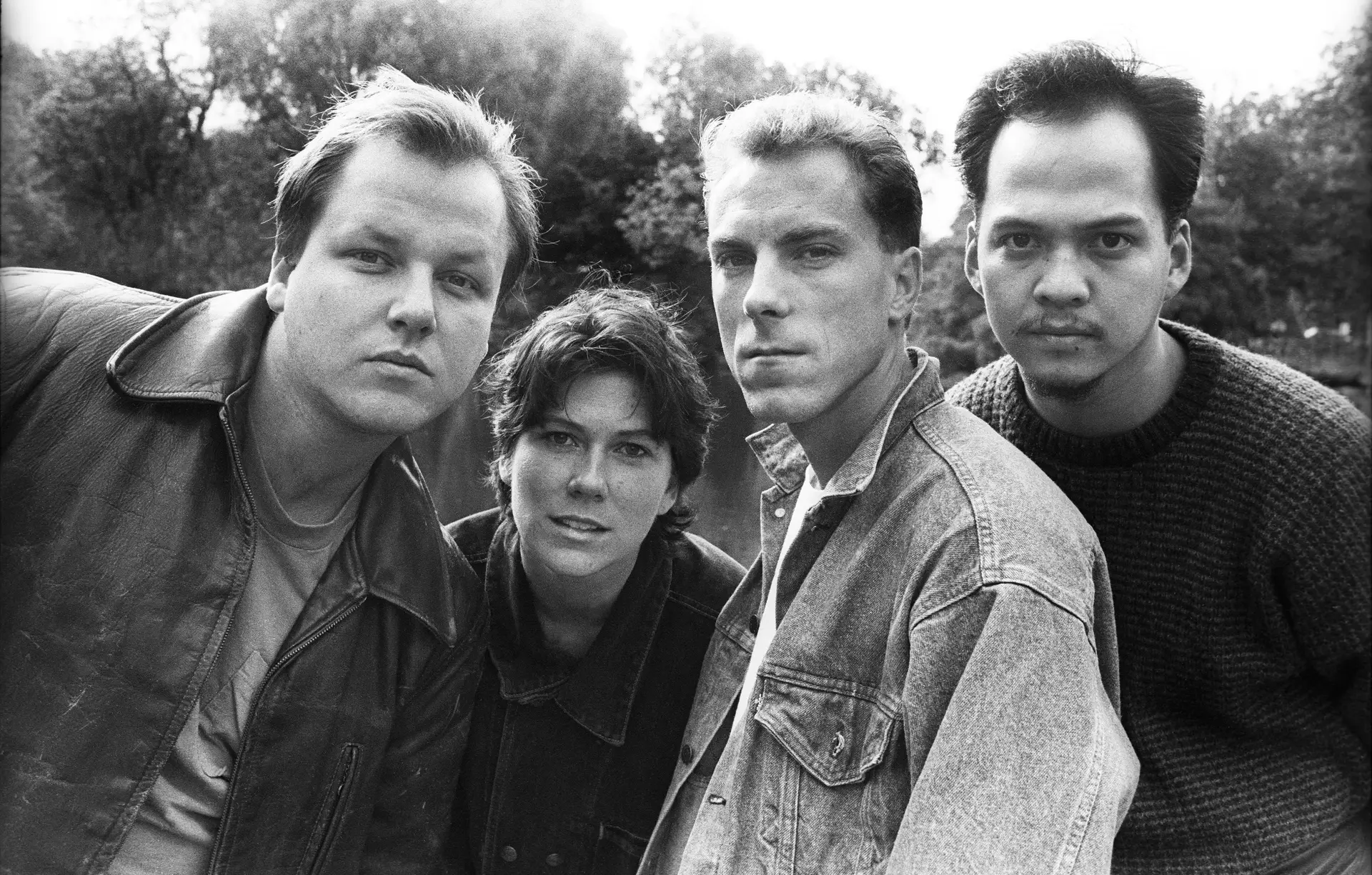 Pixies em 1988: Black Francis, Kim Deal, David Lovering e Joey Santiago (da esq. para a dir.)