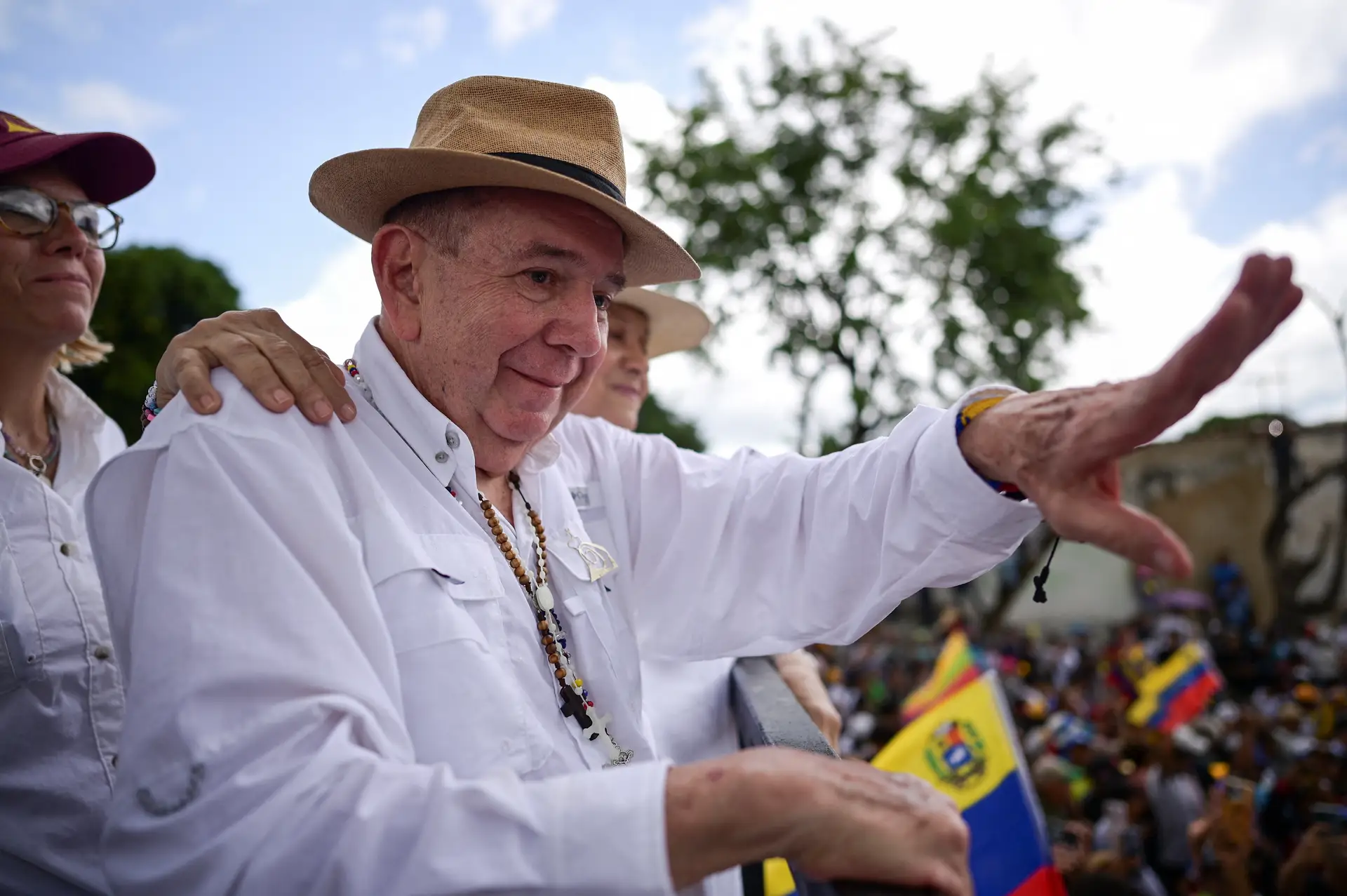 Edmundo González, candidato presidencial da oposição.