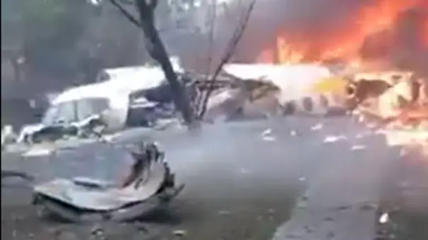 Imagem de um videoamador enviado à rede Globo