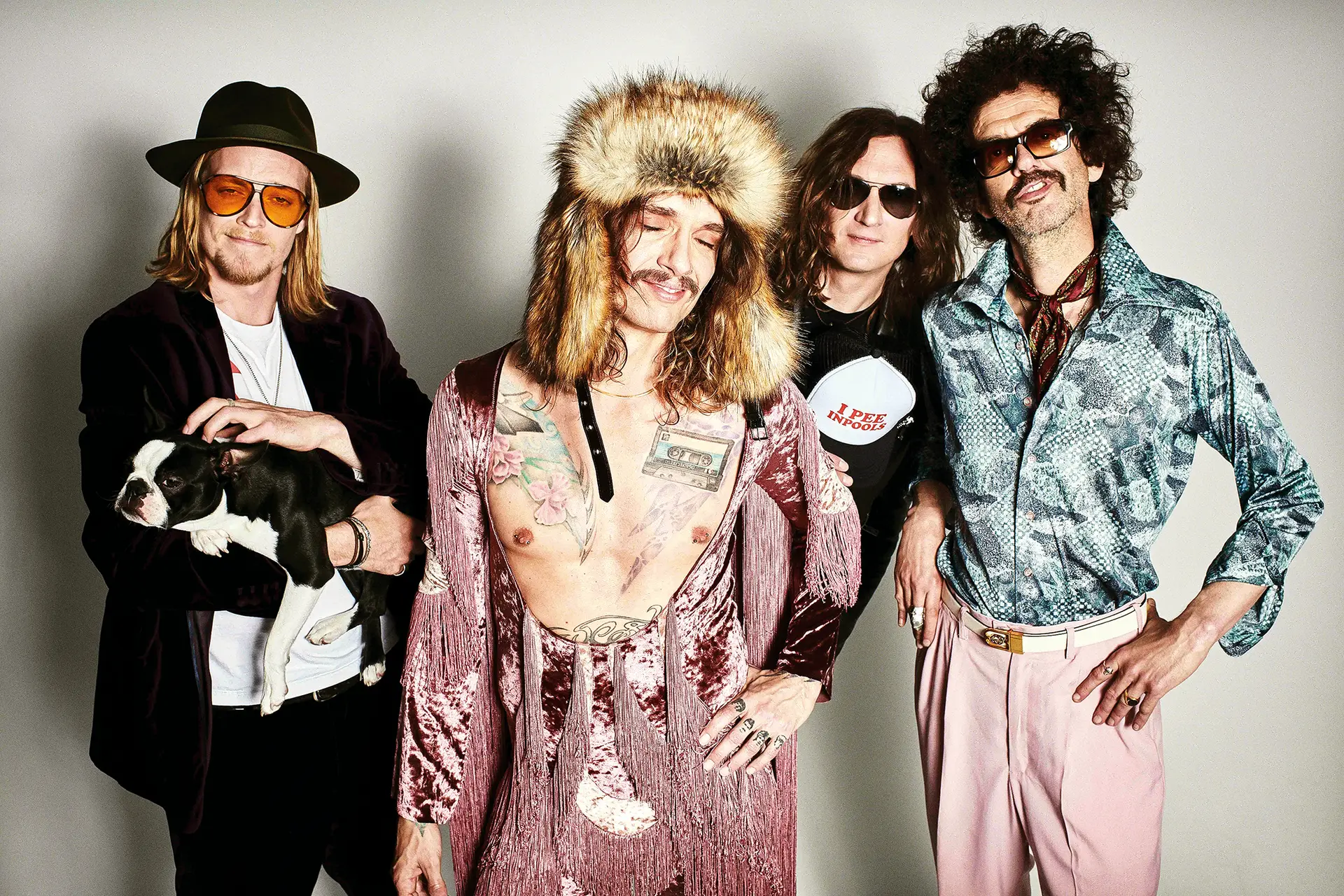 Os ingleses The Darkness , a diversão do hard rock à moda dos anos 80