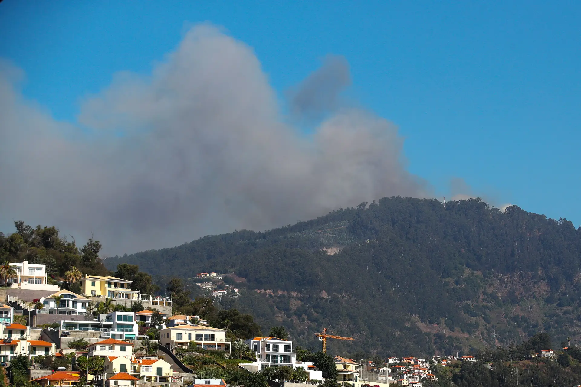 Incêndio na Madeira tem cinco frentes ativas de fraca intensidade em três concelhos