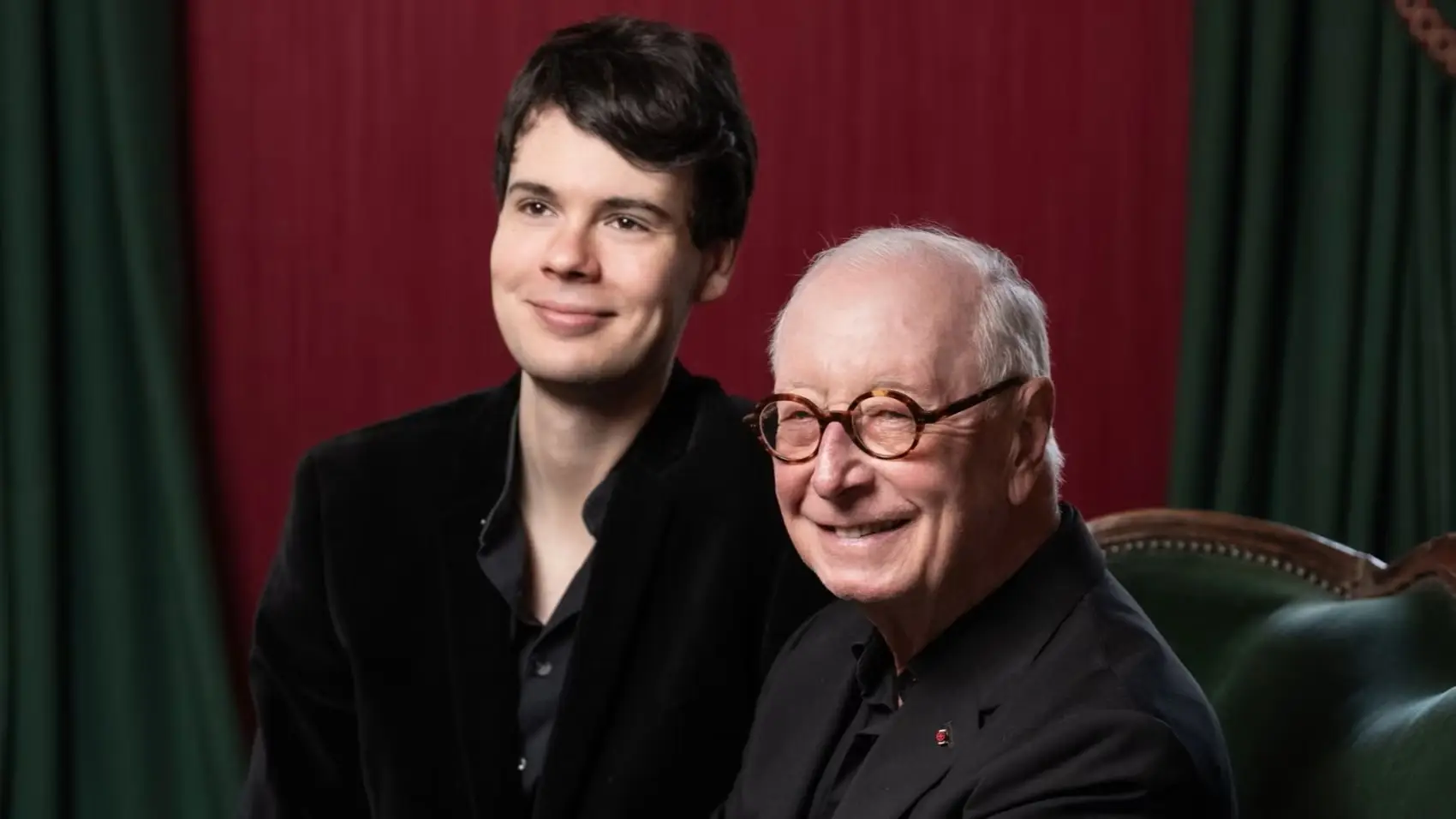 Justin Taylor (França, 1992) e William Christie (EUA, 1944)