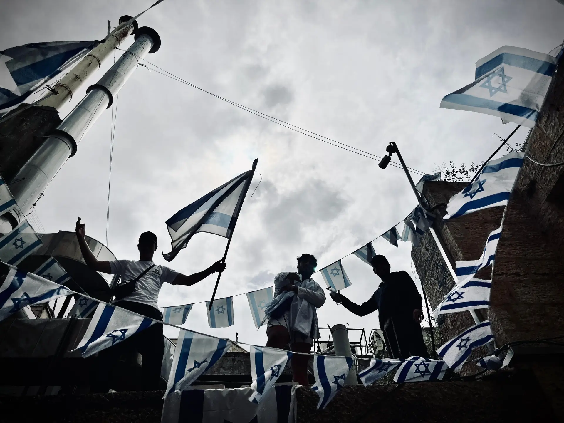 Colonos israelitas na região da Cisjordânia