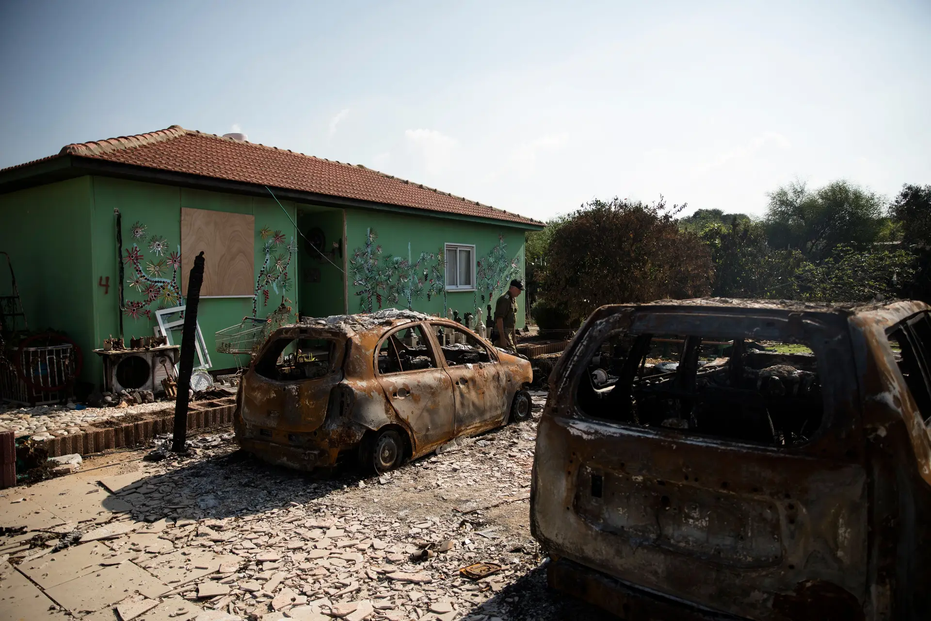 Aldeia israelita de Netiv Ha'asara, a norte da Faixa de Gaza