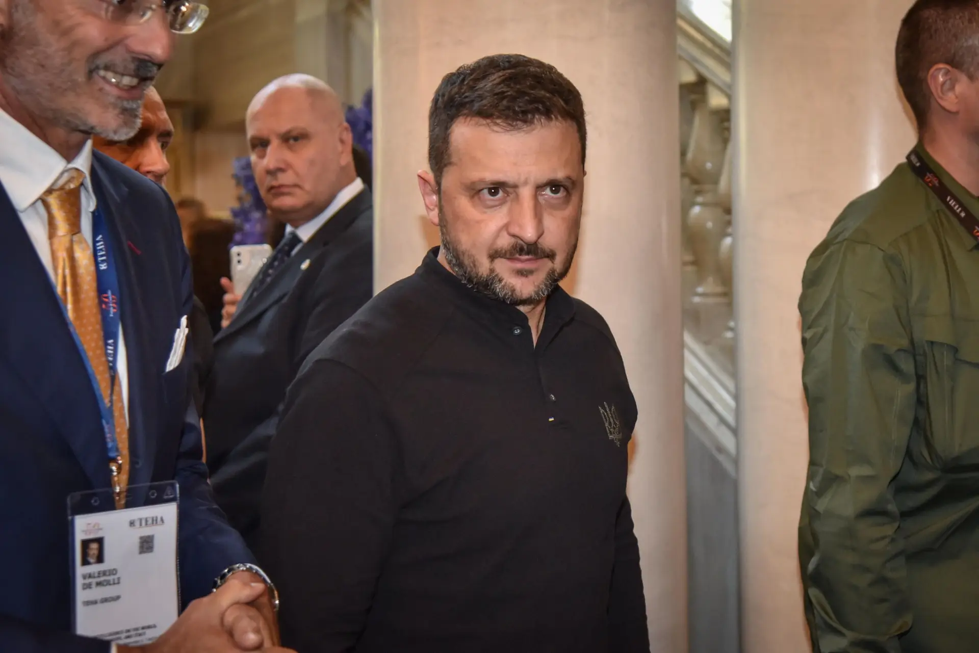 Volodymyr Zelensky em Villa d'Este, Itália