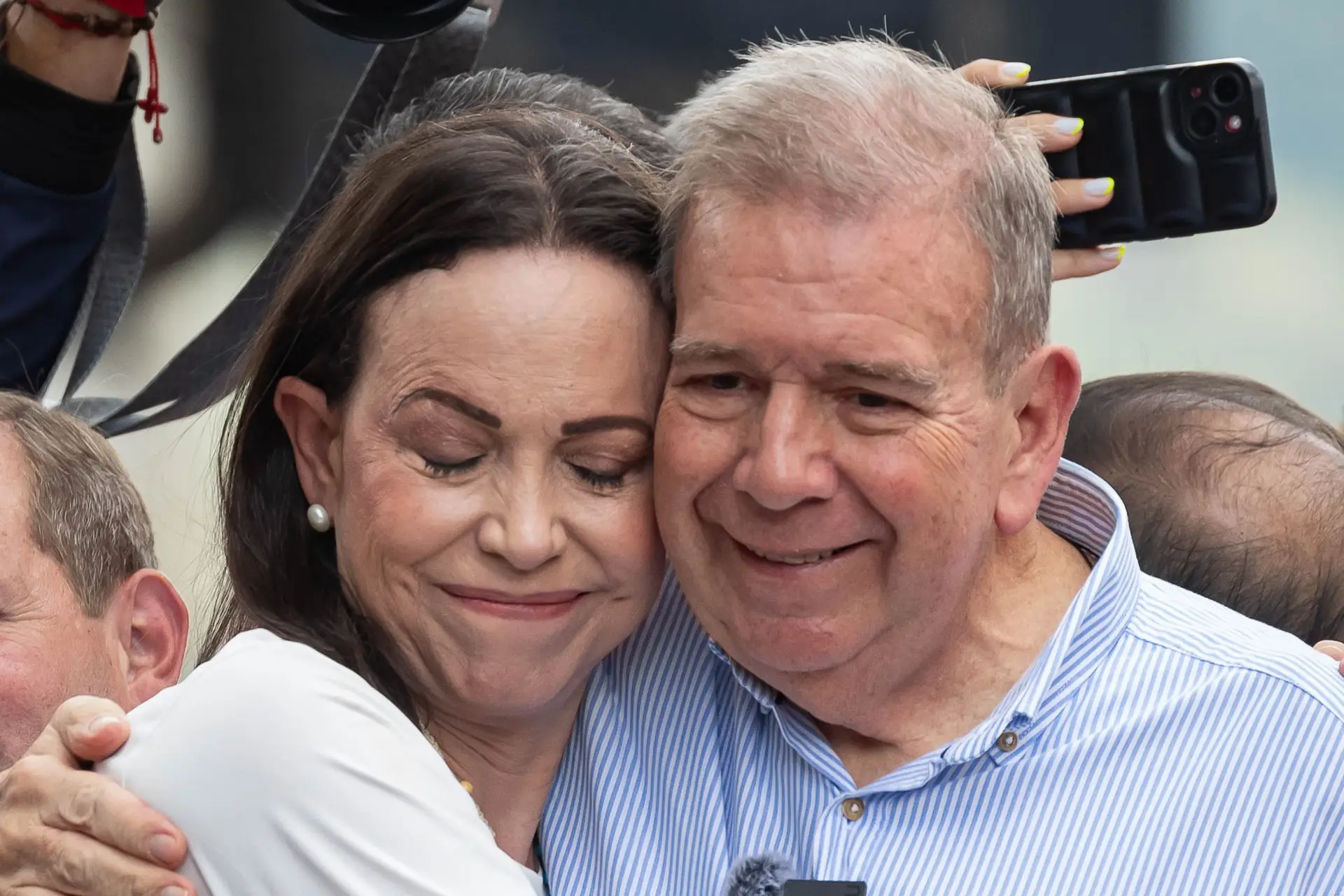 Maria Corina Machado e Edmundo Gonzalez Urritia, opositores de Maduro