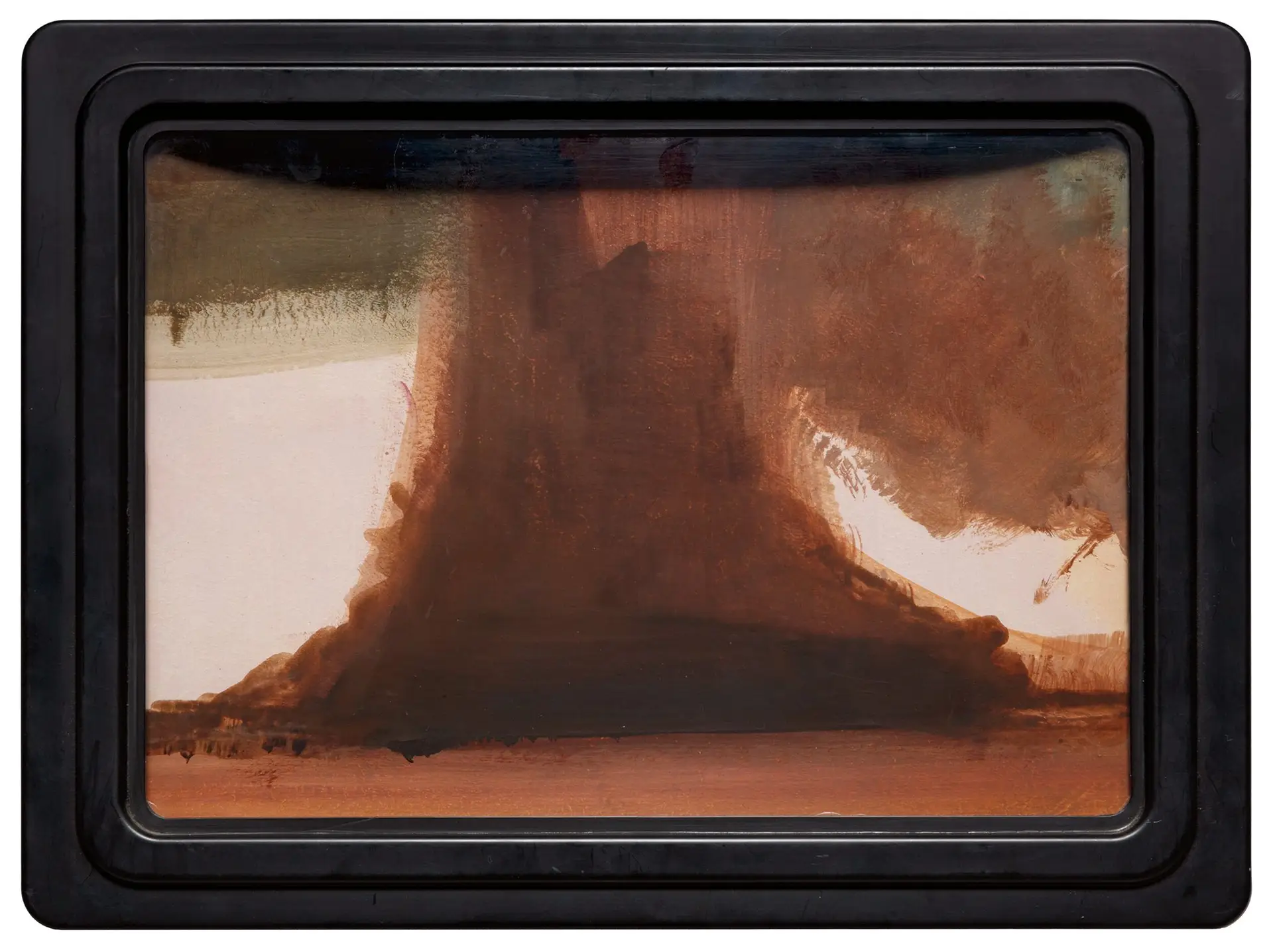 “Boca I”, 2013, óleo sobre cartão com moldura de plástico