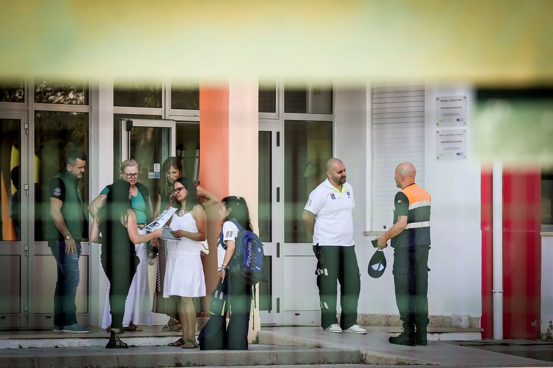 A escola da Azambuja, após o ataque desta terça-feira