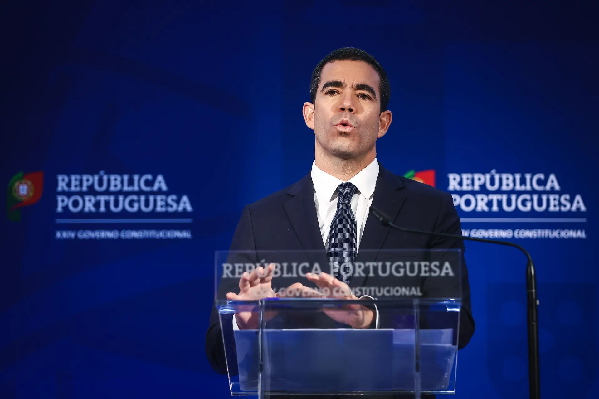 O ministro da Presidência, António Leitão Amaro