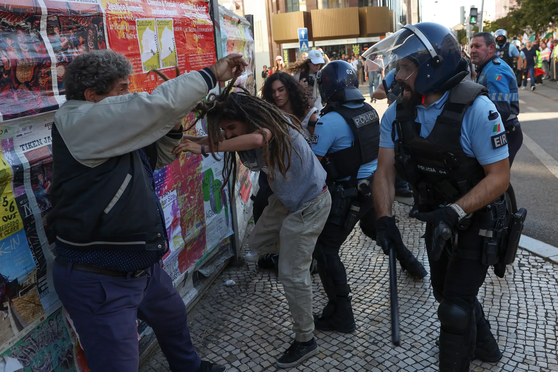 Dois detidos na manifestação do Chega contra a imigração