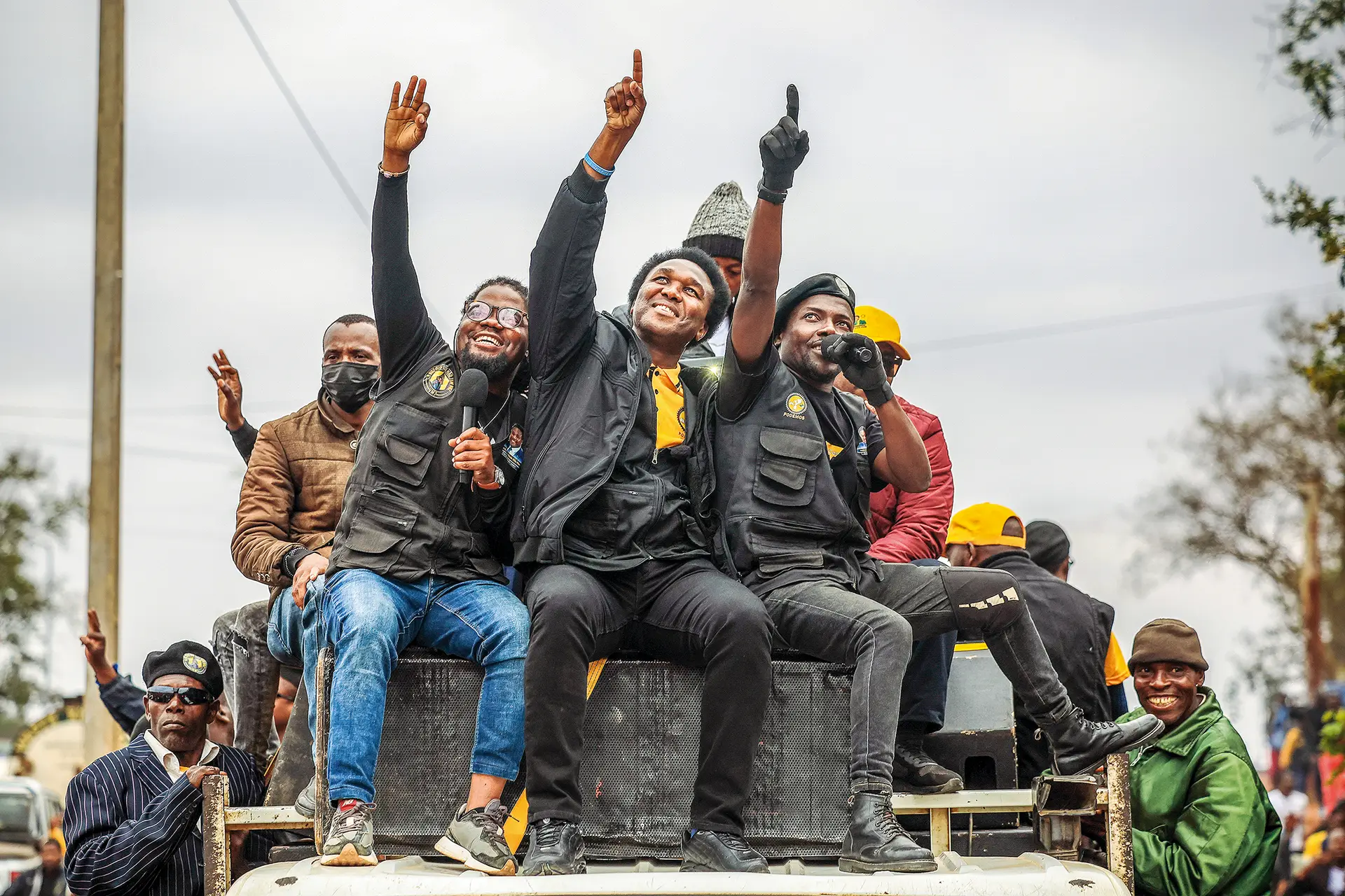 Campanha de Venâncio Mondlane, que saiu da Renamo e fundou o partido Povo Democrático de Moçambique