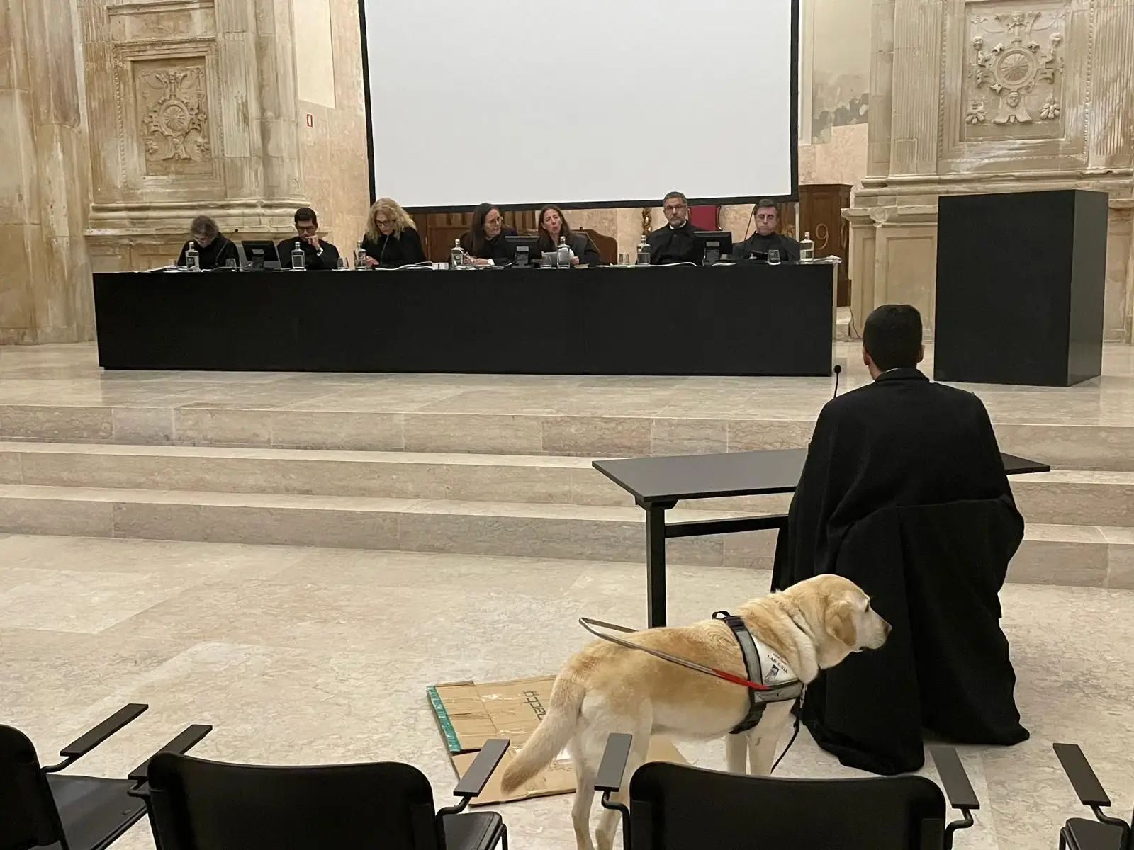 Pedro Amauri de Oliveira durante a defesa da tese de Doutoramento