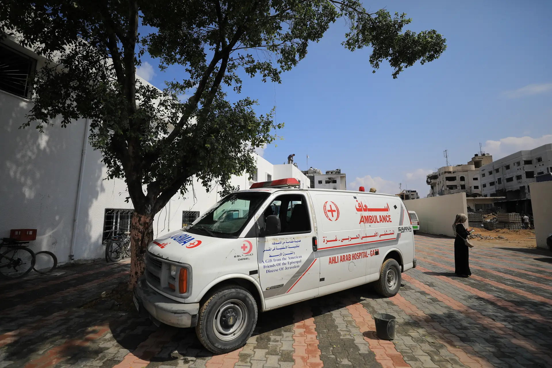 Ambulância na Faixa de Gaza