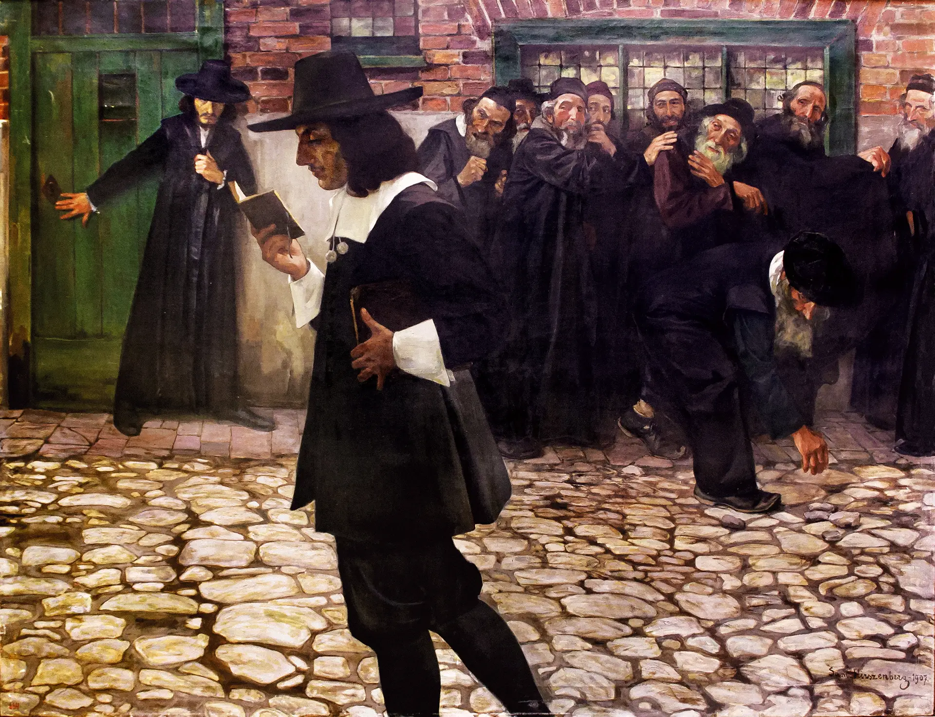 “Excommunicated Spinoza”, de Samuel Hirszenberg, 1907
