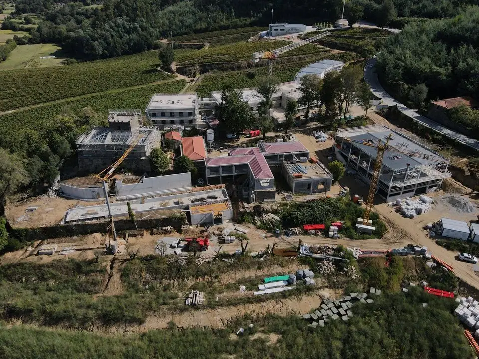 Obras no Paço de Curutêlo, em Ponte de Lima onde está a ser construído o hotel vínico Vila Galé Collection Ponte de Lima - Vineyards Historic Country