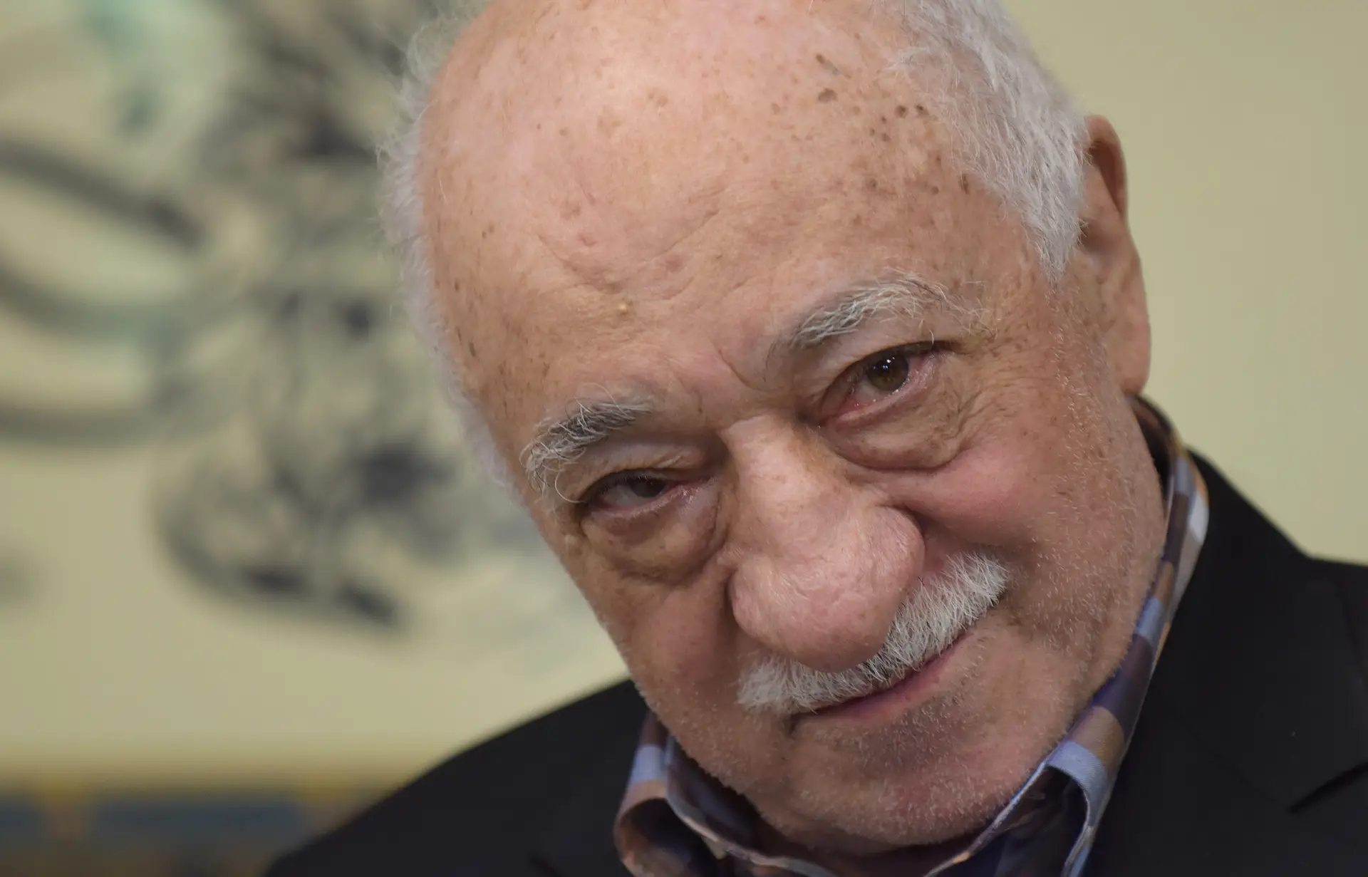 O pregador turco Fethullah Gülen durante uma entrevista em sua casa da Pensilvânia, em 2016