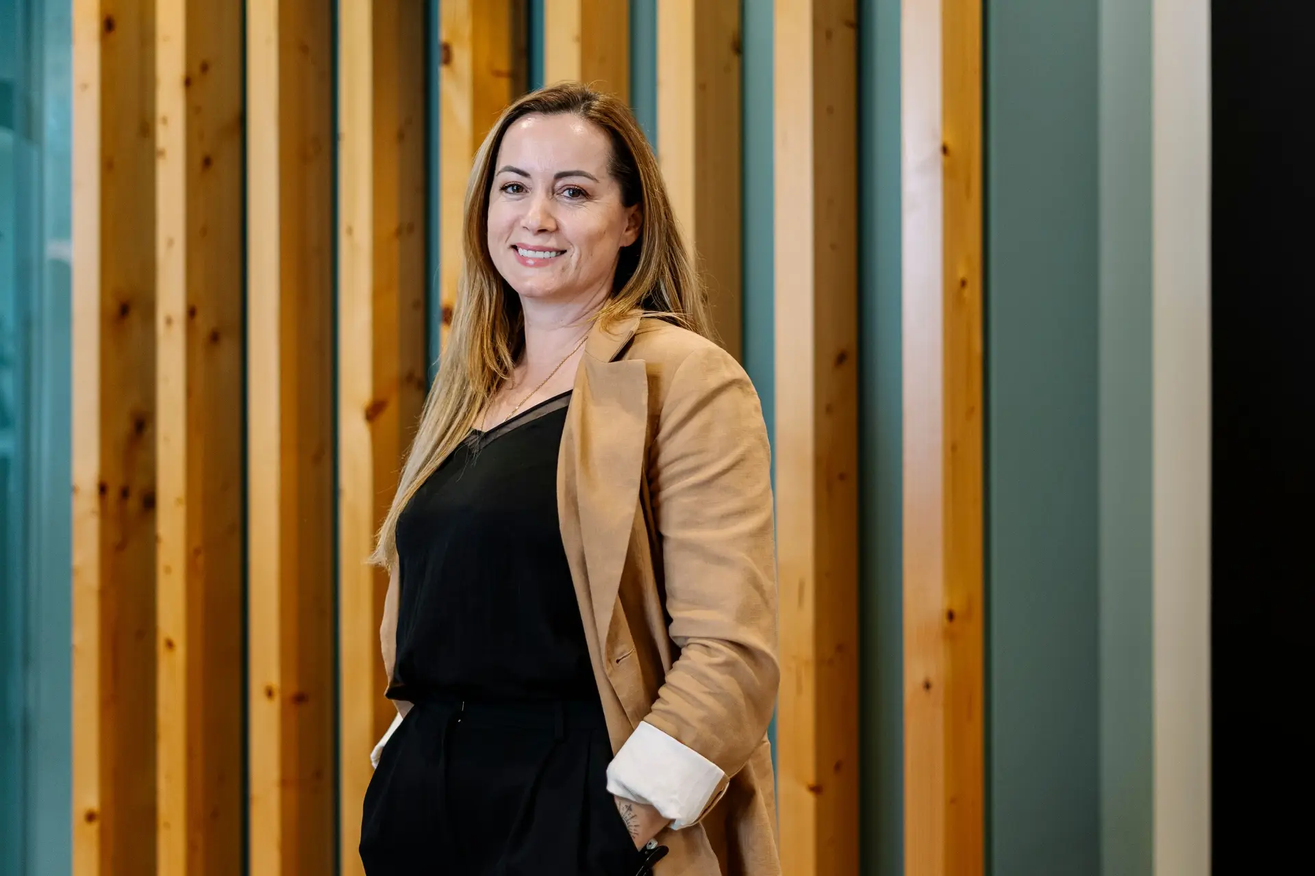 Senida Mesi, antiga vice-primeira-ministra da Albânia, nas Conferências do Estoril 2024