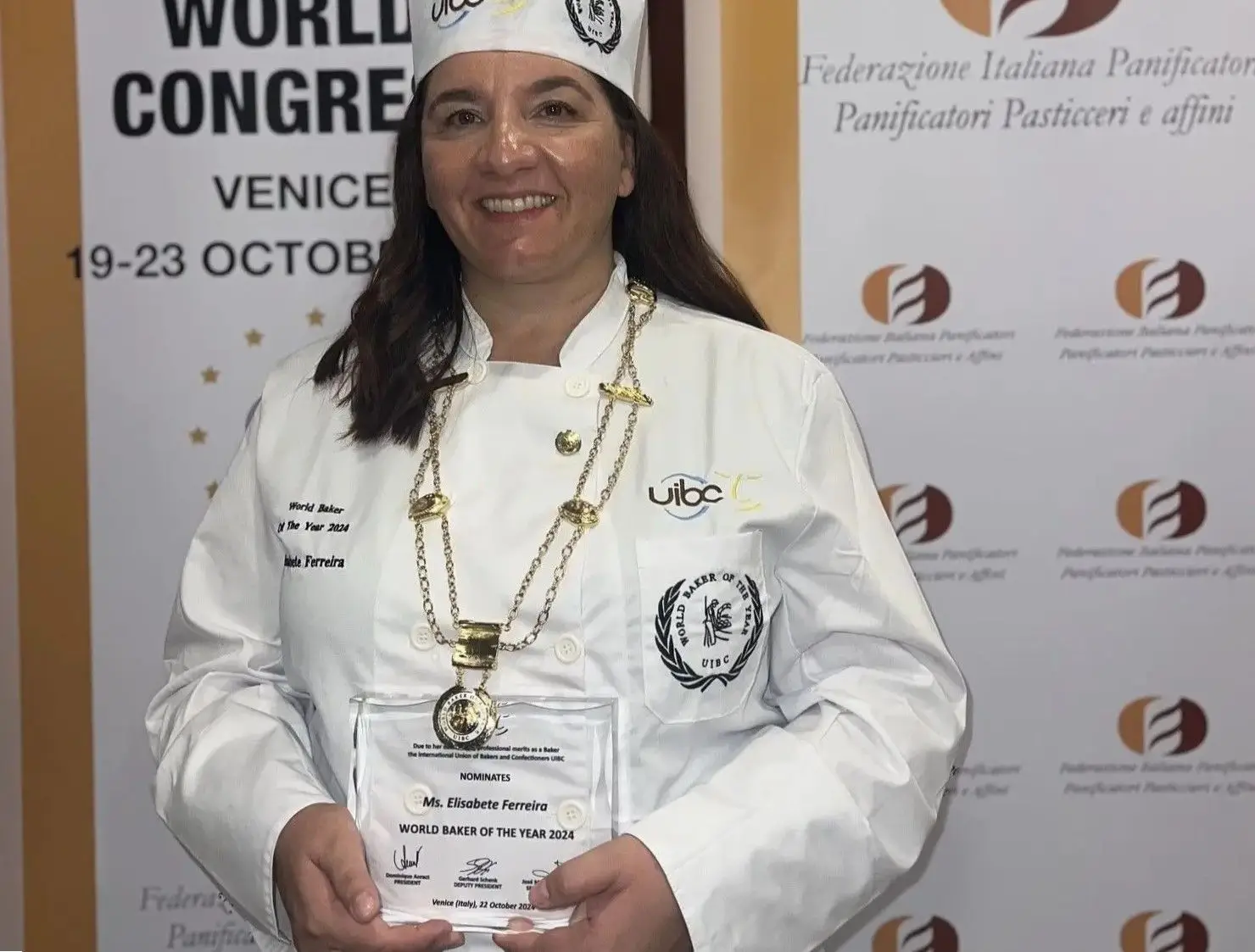 Elisabete Ferreira, dirige a Padaria Pão de Gimonde e foi eleita “Melhor Padeiro do Mundo 2024”. 
