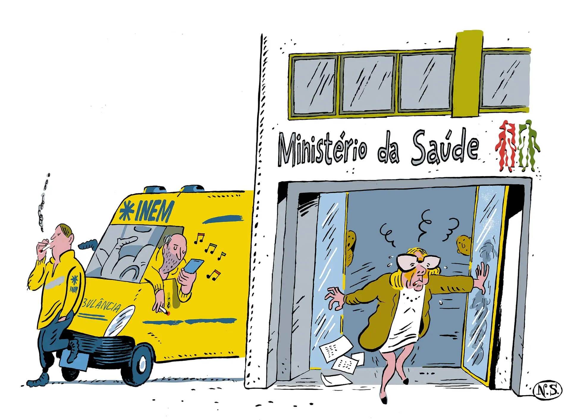 INEM ainda não decidiu se quer chegar a tempo de salvar a ministra