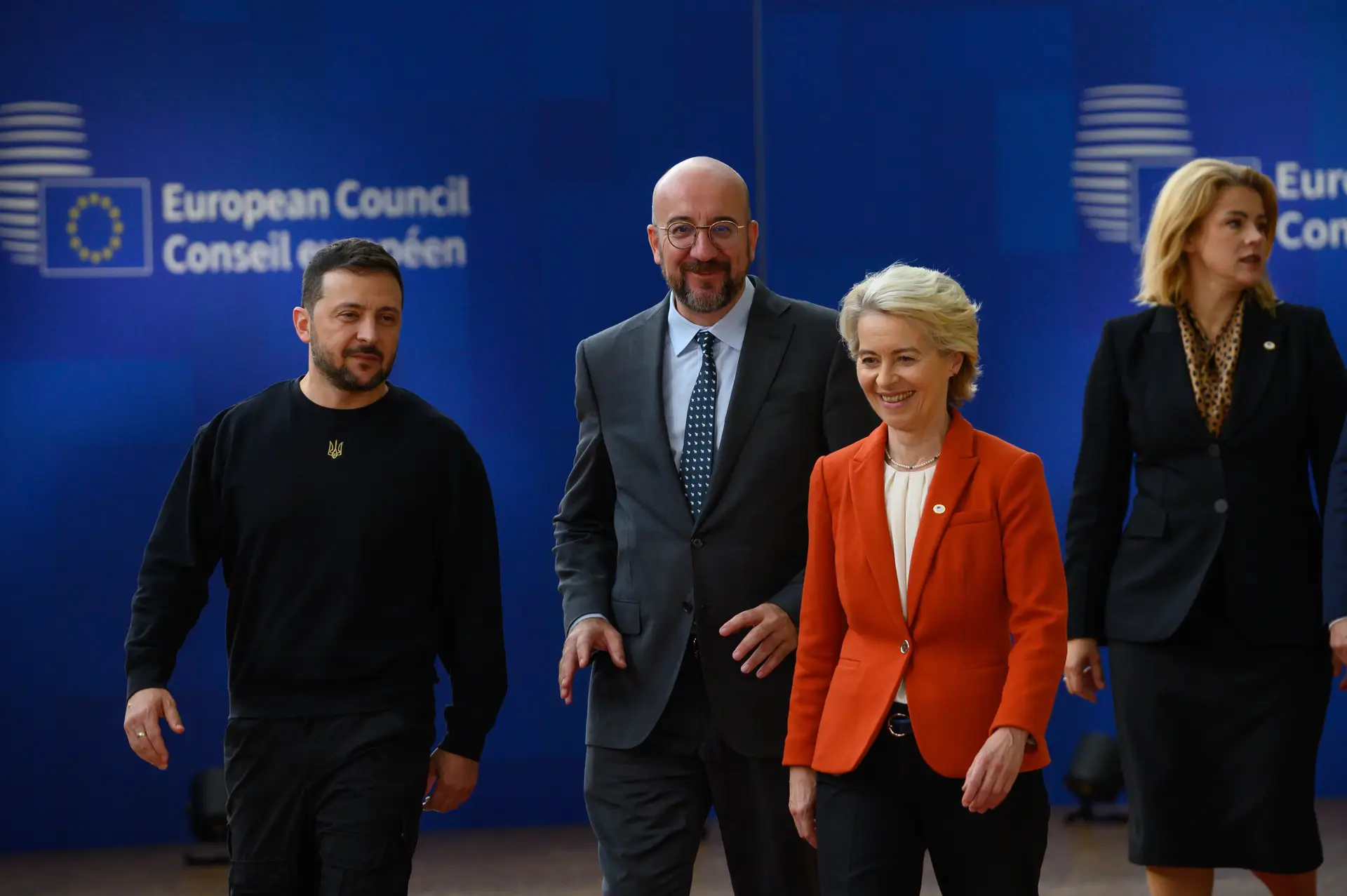 Volodymyr Zelensky participa em reunião do Conselho Europeu em outubro de 2024