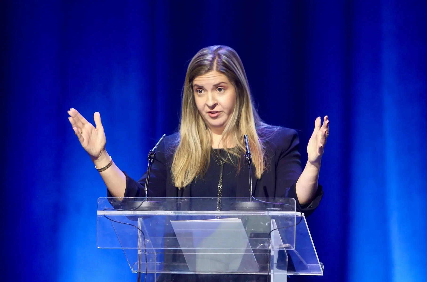 Margarida Balseiro Lopes, ministra da Juventude e da Modernização de Portugal, abriu a cerimónia de entrega dos Portugal Digital Awards