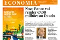 Novo Banco vai render €300 milhões ao Estado