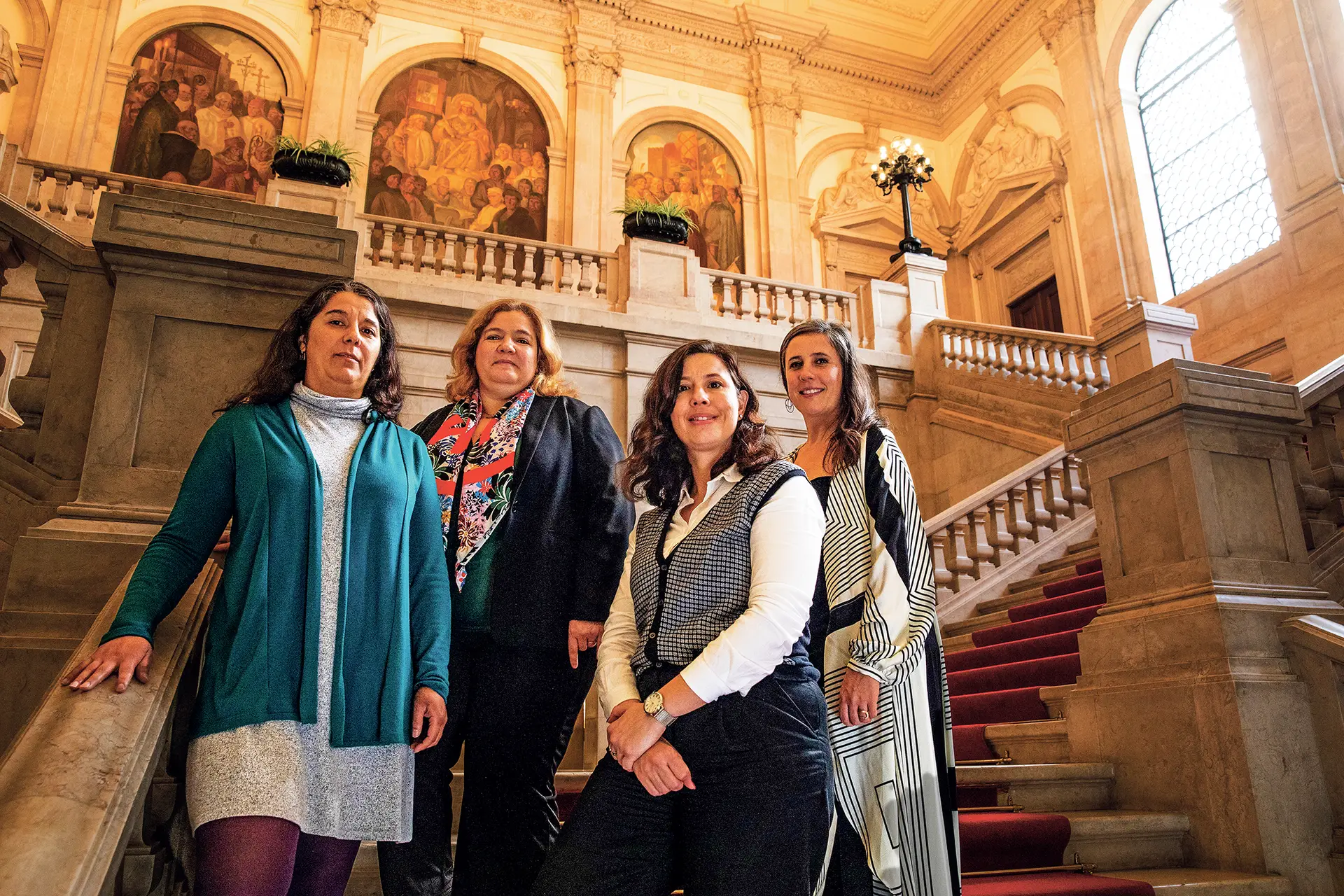 Paula Santos (PCP), Alexandra Leitão (PS), Mariana Leitão (IL) e Isabel Mendes Lopes (Livre): as líderes parlamentares da atual legislatura