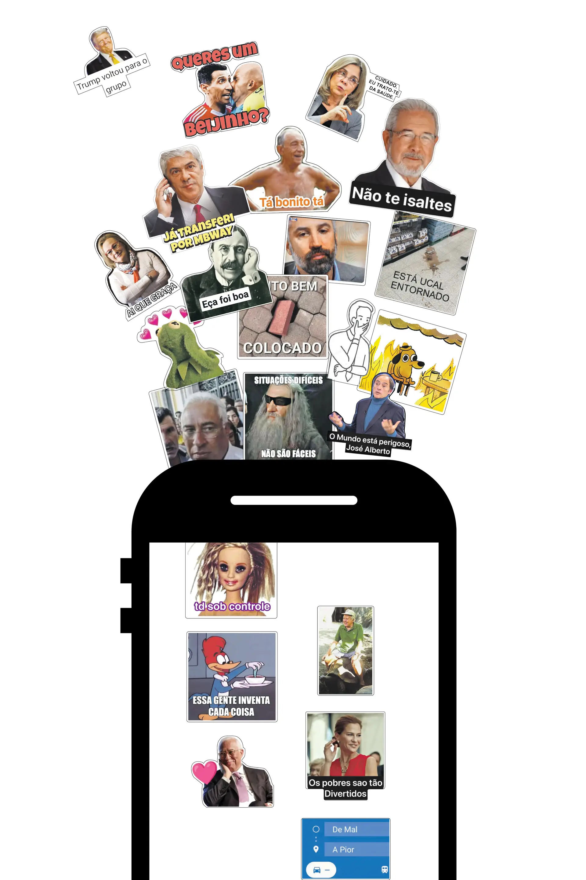 “Tenho aqui o Mário Soares em cima da tartaruga”: como os stickers estão a invadir as nossas conversas e a “complementar” a nossa linguagem