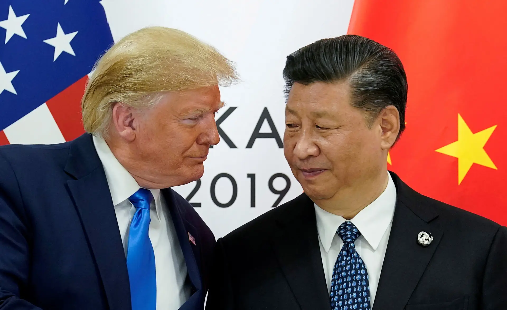 Presidente dos EUA Donald Trump e Presidente chinês Xi Jinping