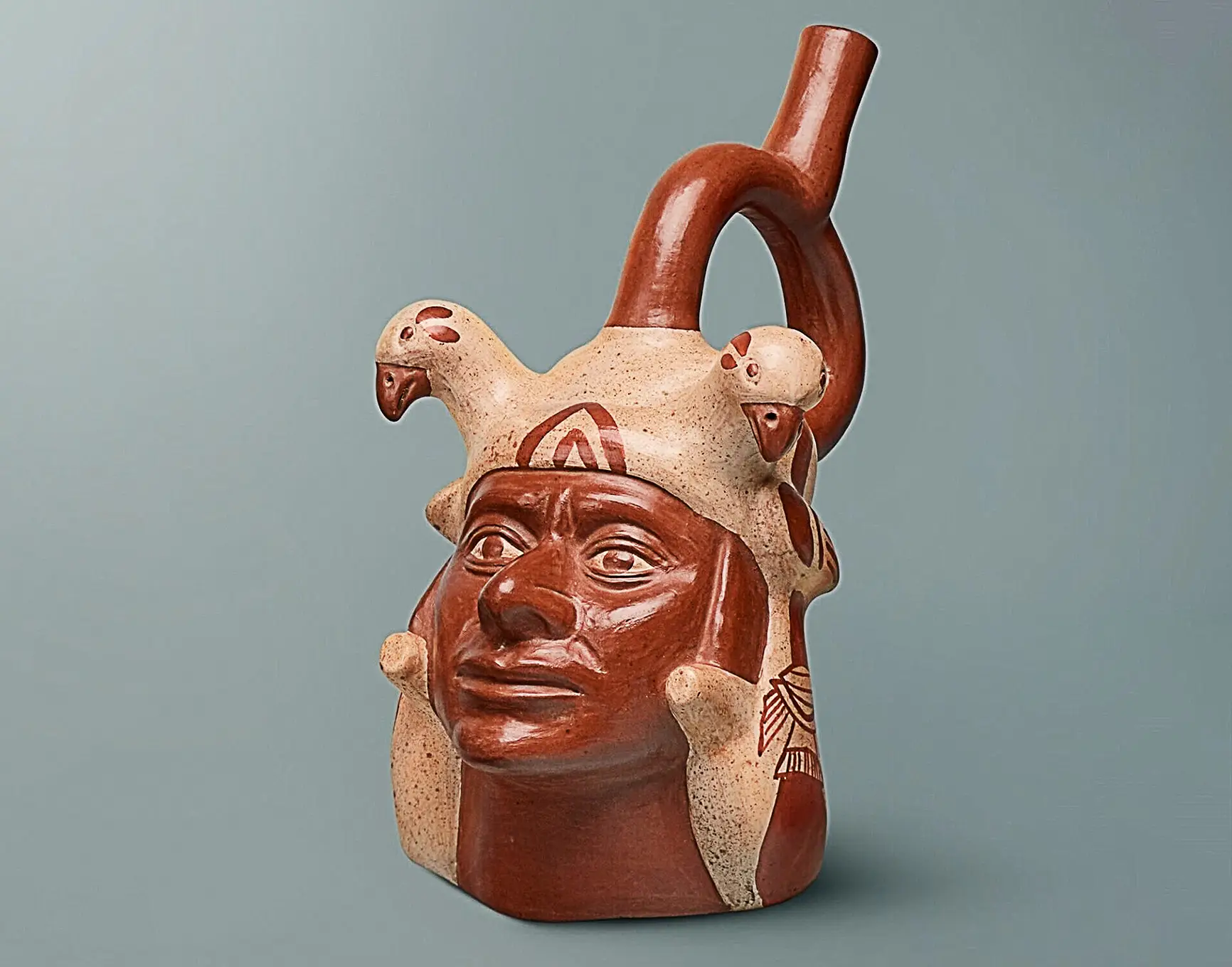 Estes rostos indígenas em cerâmica, os “retratos huacos”, podem ser vistos no museu de Quai Branly, em Paris