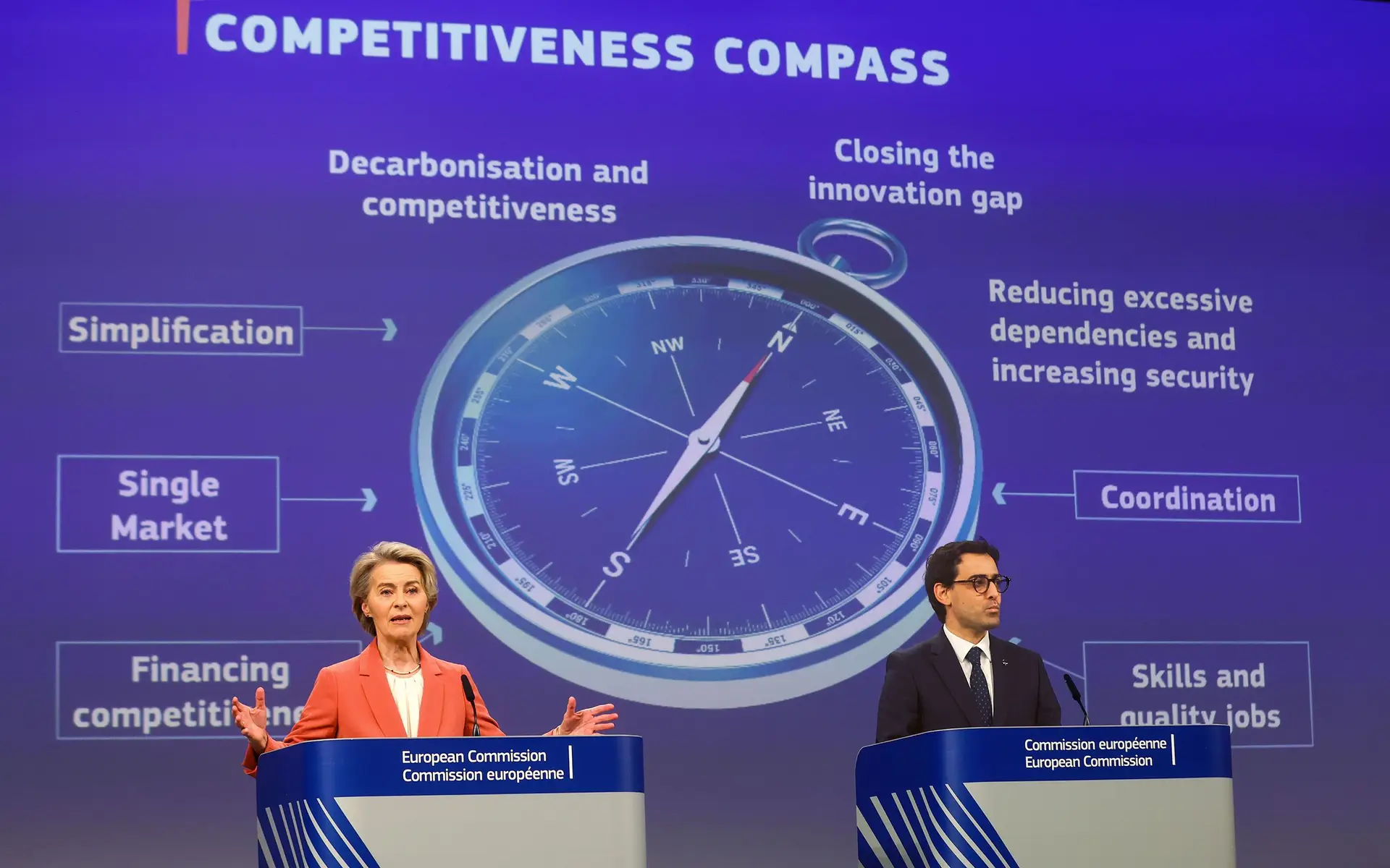 Von der Leyen quer apanhar EUA e China: “Temos um plano, temos um caminho, temos a vontade política”