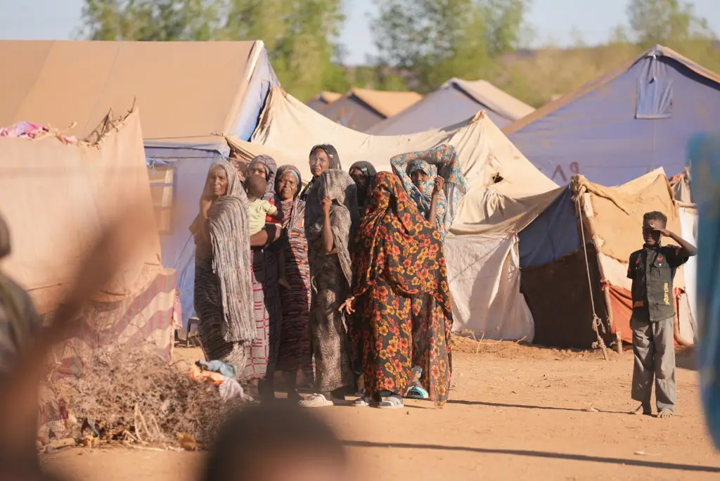 Acampamento de sudaneses que fugiram à guerra, a norte de Cartum