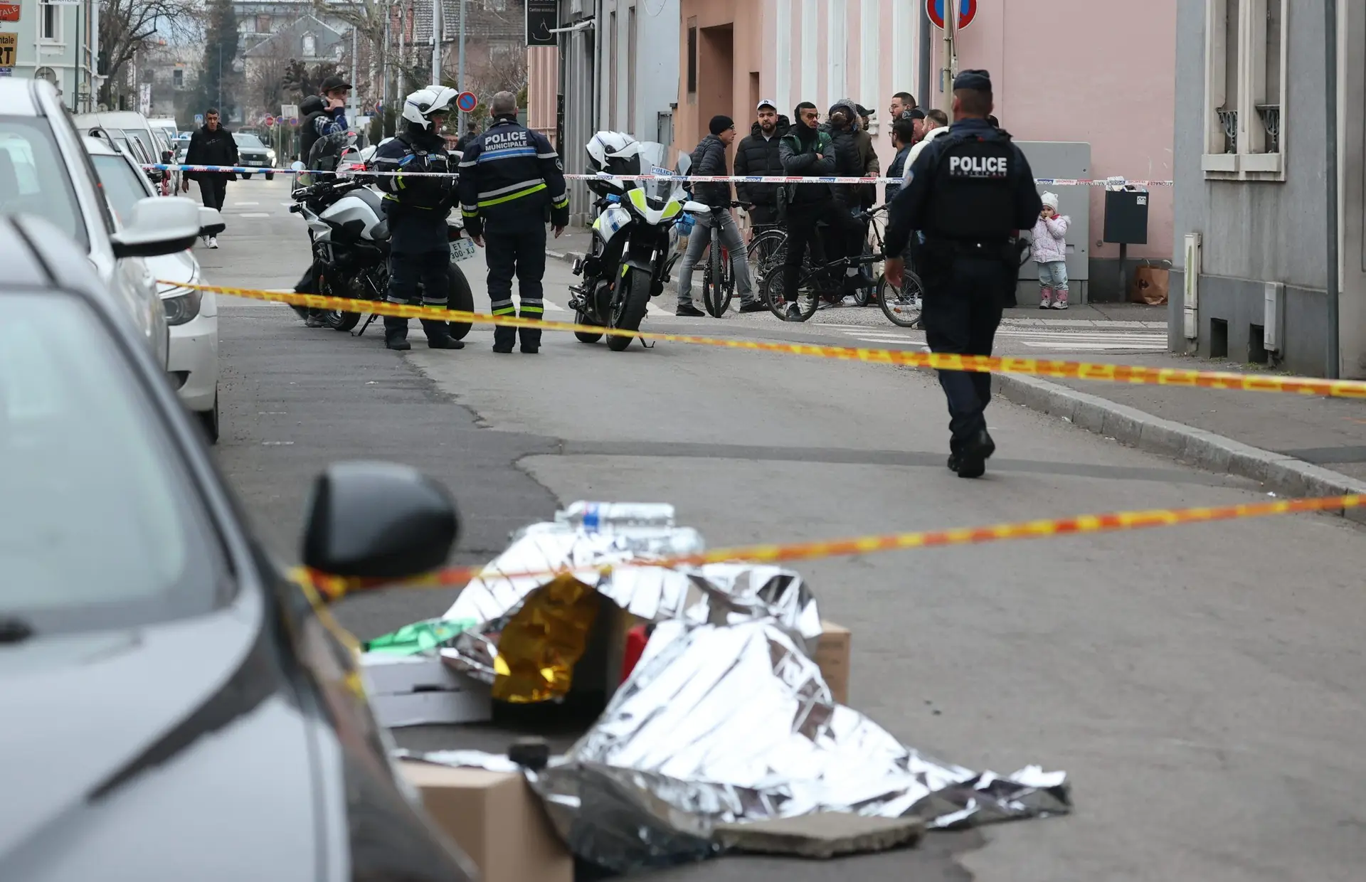 Aparato policial no local do ataque em Mulhouse JEAN-FRANCOIS FREY FRANCE OUT
