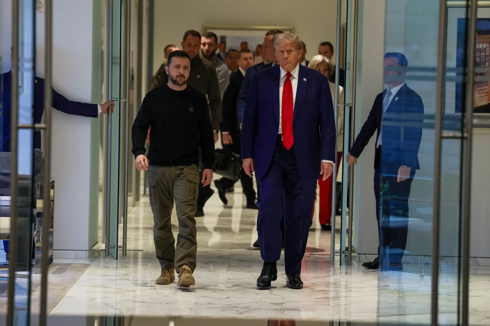 Encontro de Zelensky e Trump, em setembro de 2024