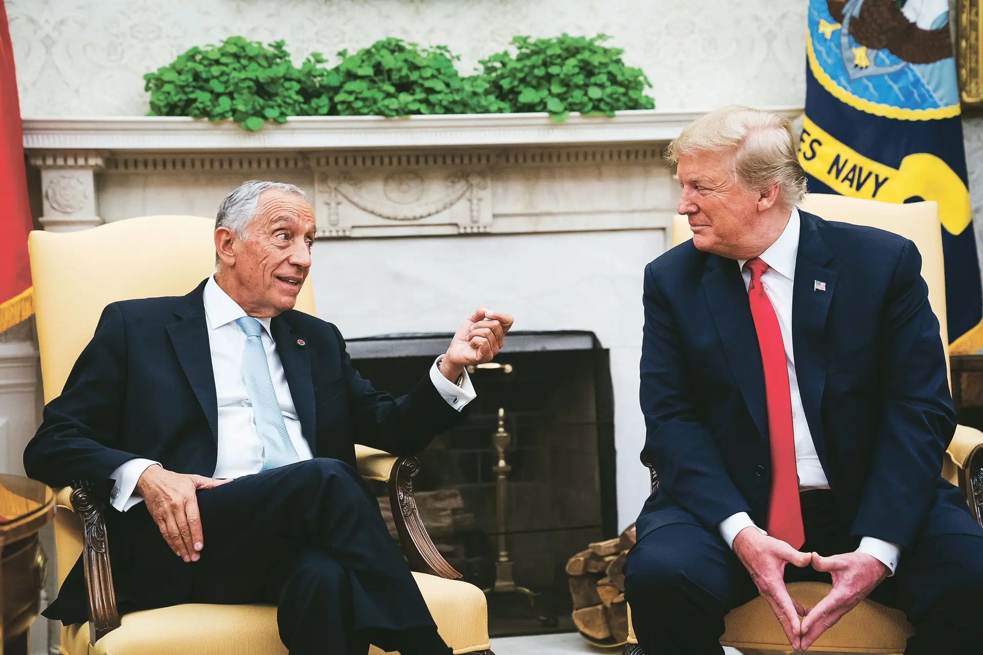 Marcelo reuniu-se com Trump em 2018, mas hoje duvida que os EUA ainda sejam aliados ou uma democracia