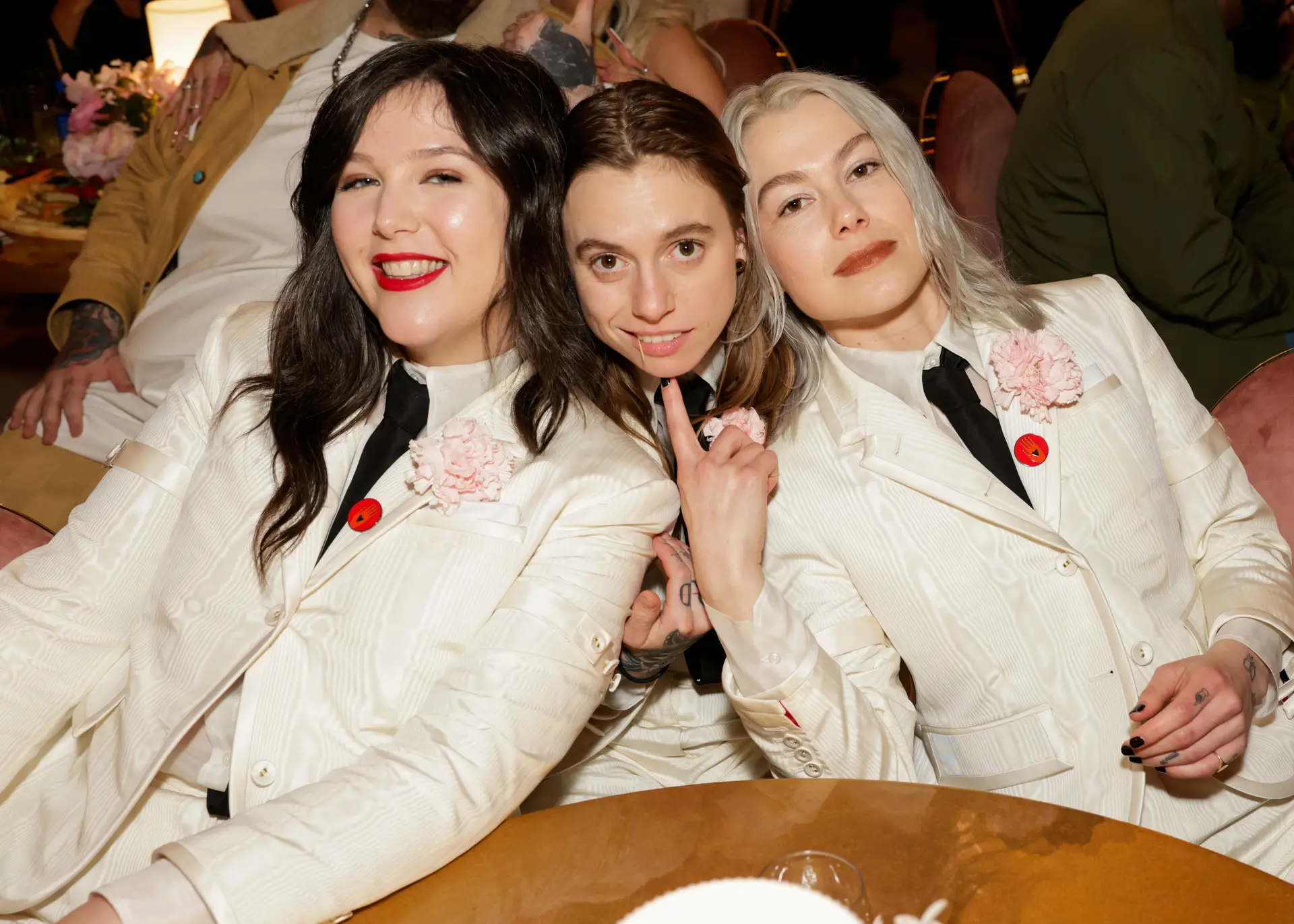 (Esq.-Dir.) Lucy Dacus, Julien Baker e Phoebe Bridgers