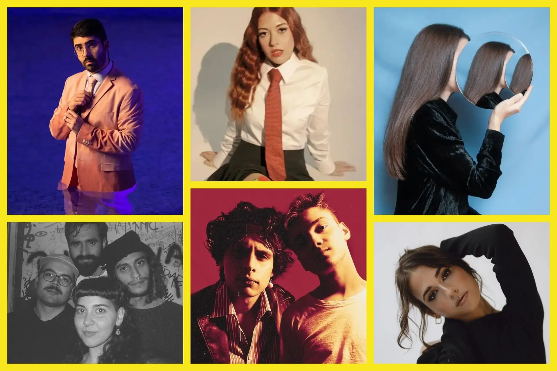João Couto, Beatriz Rosário, Lisa Sereno (em cima); Desire Haze, Miss Universo e Carolina de Deus (em baixo)