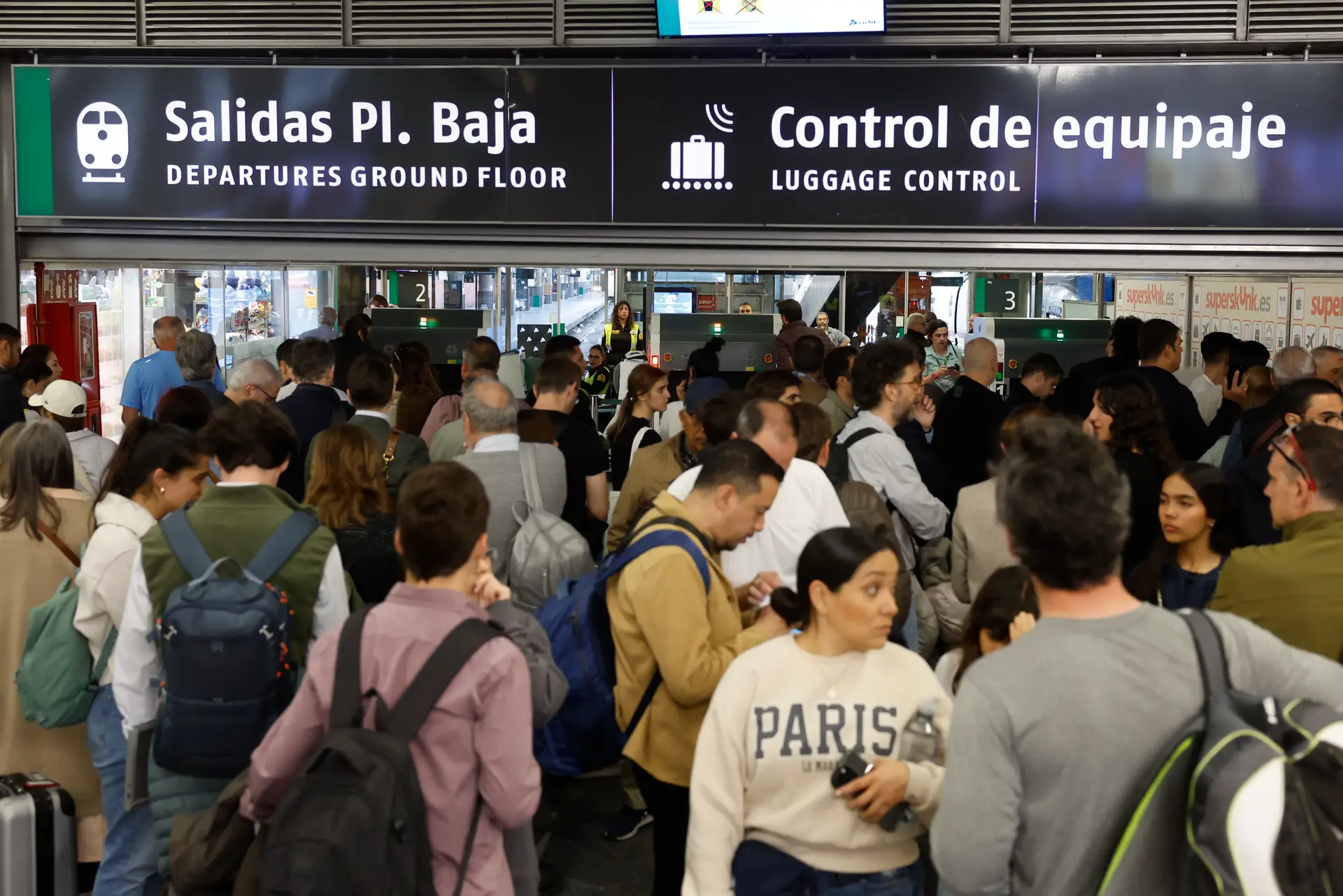 O apagão causou grandes constrangimentos na rede ferroviária espanhola