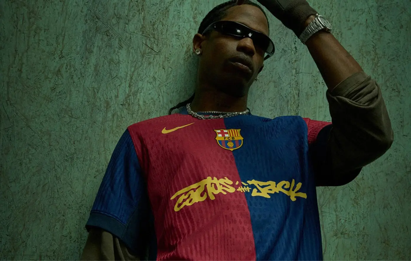 FC Barcelona mostra nova camisola em parceria com Travis Scott