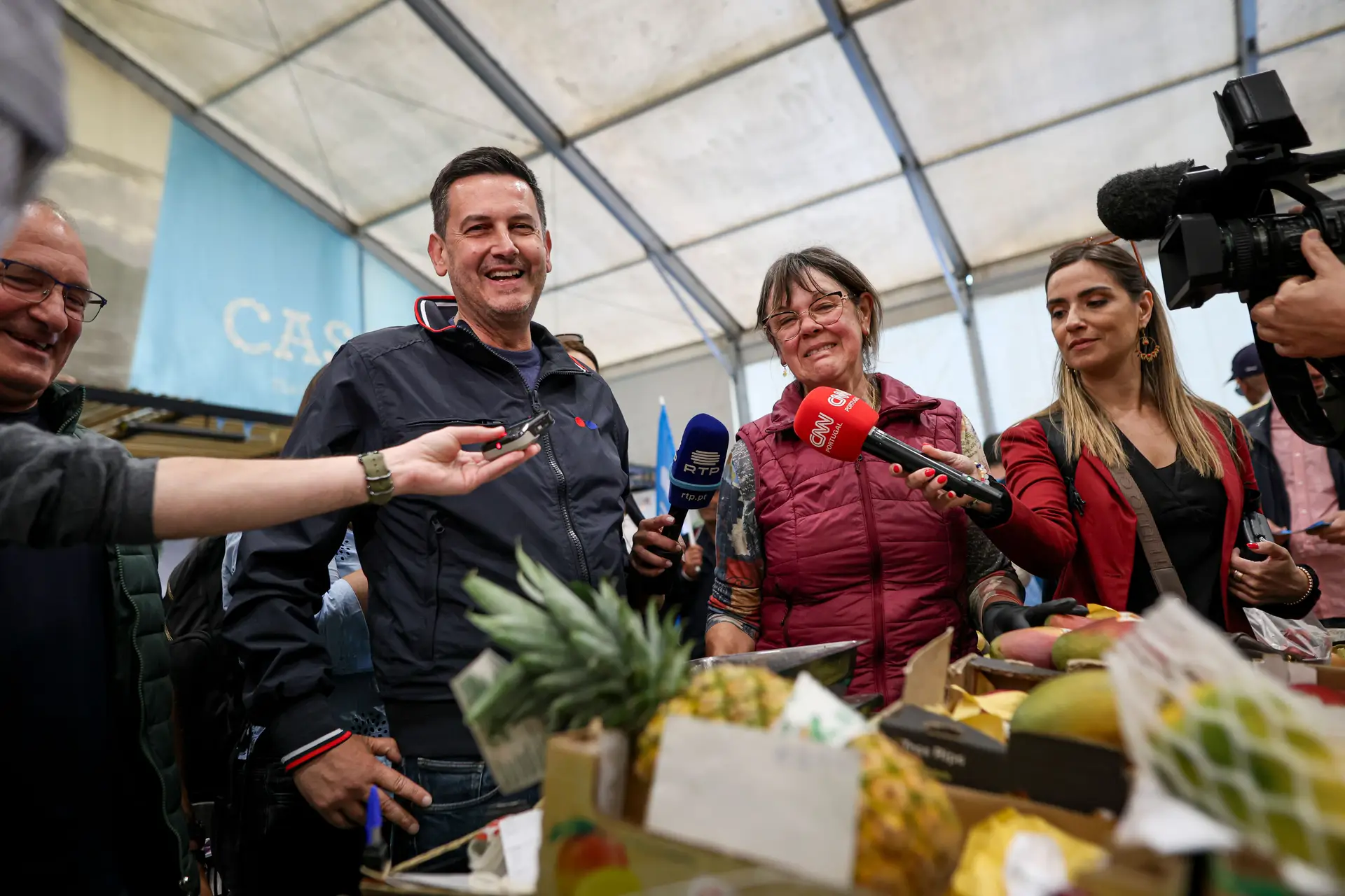 Rui Rocha em campanha eleitoral em Cascais